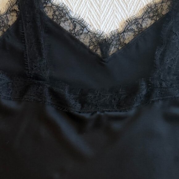 St John Lace Tank Silk & Spandex blend Size M - Picture 4 of 6